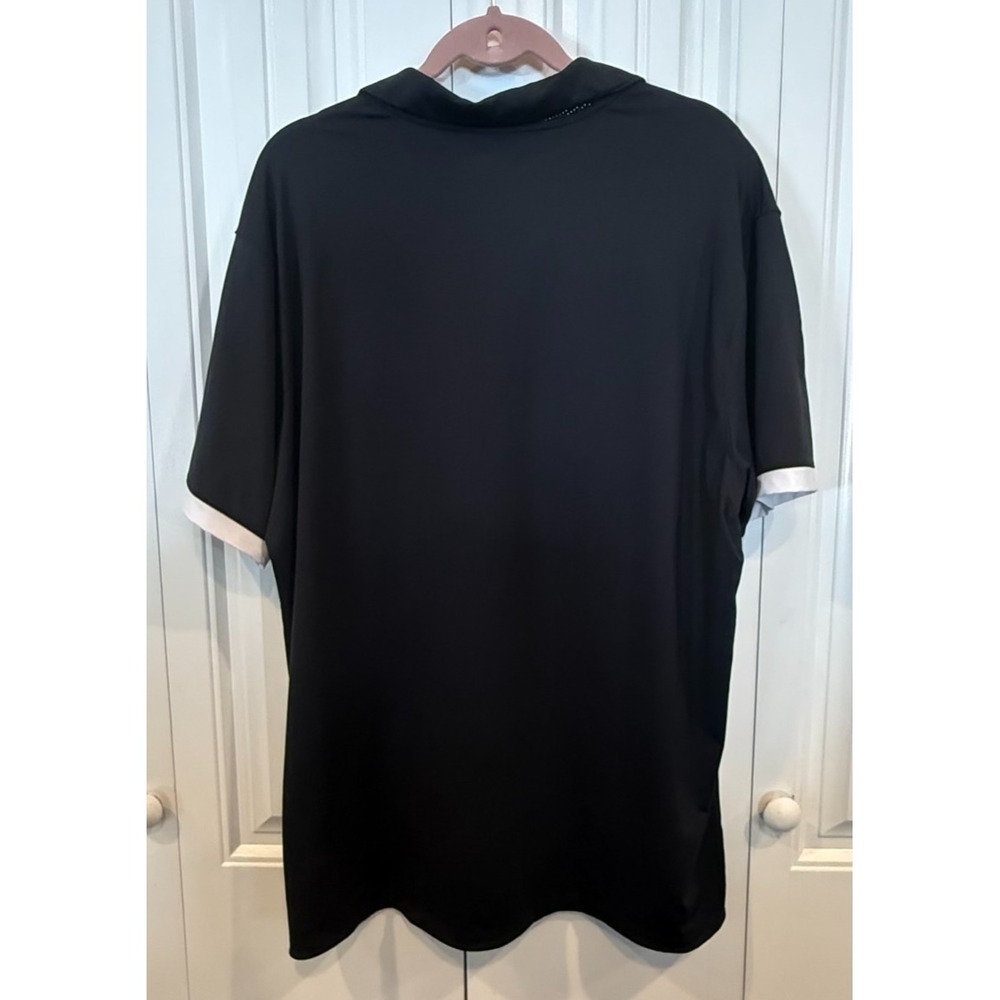 Nike Dri-FIT Polo Shirt Men's XL Black White Short Sleeve Golf Athletic BV6850